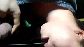 Young Slut Performs Face Fucking And Blowjob