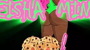 Stepbrother gets his big black cock sucked by evil eater Keisha Minaj in a cumshot