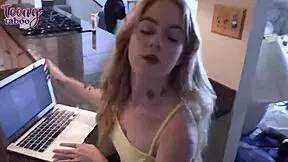 Sage Fox Cheats, Fucks Her Stepdad Seth Brogan in Quickie