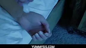 yummysis - cute teen step sister april aniston plays games with step brother then fucks in pov