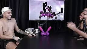 I strip naked showing my delicious pussy after the game