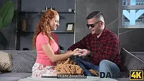 DADDY4K SLUTTY REDHEAD BECOMES SEX MASTER FOR BLIND STRANGER CHEATING ON BF