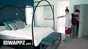 Bored stepsiblings turn a sleepover into a naked truth or dare with wild 69 action