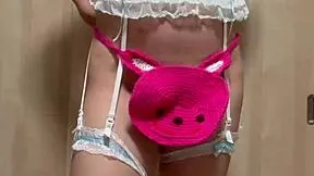 Amateur Japanese Girl In Junior Underwear Teases Ass And Nipples