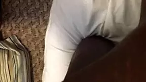 Amateur ebony couple shares close-up intimate moments in doggystyle position.