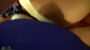 Stepsister Gets Fucked Hard In Room At Night, Moans Loudly, I Cum On Her Tits