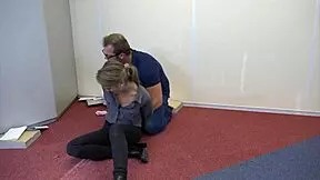 teen violet haze bound in bondage as real estate agent