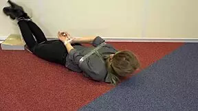 teen violet haze bound in bondage as real estate agent