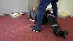 teen violet haze bound in bondage as real estate agent