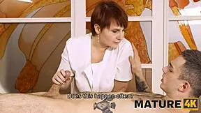 i'm so tired after a hard day, but this stud has sex with an experienced masseuse