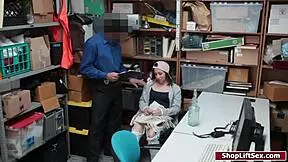Oh No! Teen Shoplifter Gets Fucked Hard On The Officer's Desk!