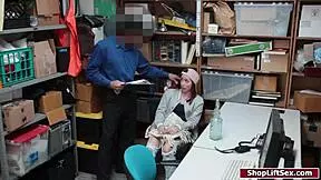 Oh No! Teen Shoplifter Gets Fucked Hard On The Officer's Desk!