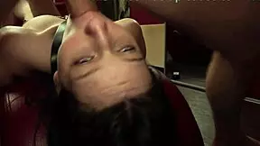 A russian prostitute gets fucked hard by a client in the bdsm room