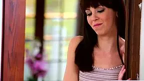 stepmom assists stepdaughter with toys