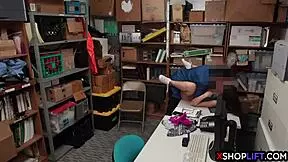 Petite teen shoplifter experiences overwhelming emotions after getting caught stealing and being fucked