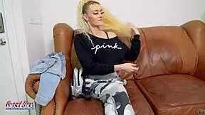 Petite Blonde Hottie Sassy Finger Fucks Her Pussy and Sucks a Hard Cock?