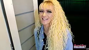 Petite Blonde Hottie Sassy Finger Fucks Her Pussy and Sucks a Hard Cock?