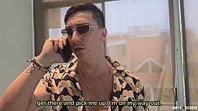 Businessman's Niece Sneakily Fucks Fashion Designer With Monster Cock