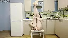 I put a camera to record my horny babysitter, she moans in solo masturbation with cute softcore