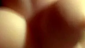 blonde teen with huge tits gets a massive cumshot on her boobs