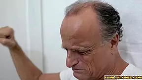 Wow, lucky stepson feeds her horny with his young 18+ man meat!