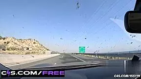 Marina's roadside golden shower and squirting frenzy is so naughty and messy.