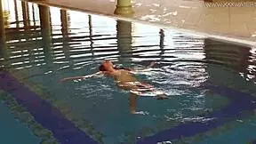 You know, Lina Mercury looks amazing in that red lingerie underwater. So sexy!