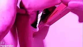 asian thai hotwife does sex yoga while hubby plays videogames