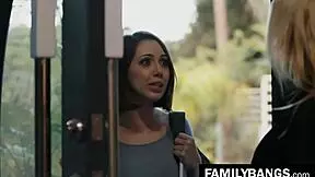 Lone Housewife INVITES and FUCKS a Young Masseuse! Alexis Fawx and Jenna Sativa in HOT Lesbian Action!