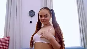 My stepsister loves sports 😏 ball licking fun