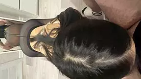 Student gives her friend a blowjob ending with cum in mouth