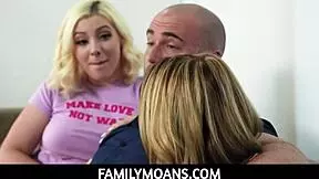 Gia Ohmy and Lolly Dames engage in taboo cheating with big tits milf in hardcore blowjob and anal fucking!