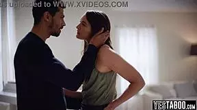 Bbc stud rails stepbro's tiny milf wife. After arresting him 😈