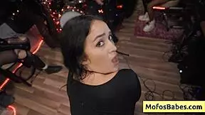 natural big tit brunette nia bleu fucks the sound guy backstage