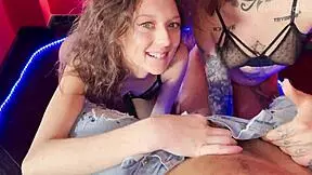 two hot babes pov blowjob isabella de laa mari galore