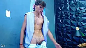 beautiful young latino boy masturbates until he cums