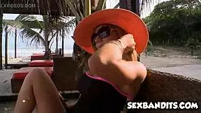 2 Blonde Latina Milfs Fuck Young Stud