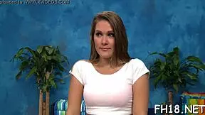 This sexy eighteen-year-old slut competes in tight pussy sucking