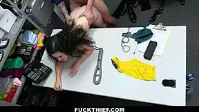 shoplifter teen will have to fuck mall guard to get out of situation - fuckthief