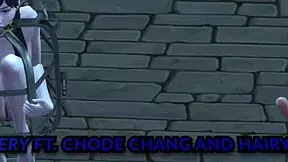 chode wang dominates teen 18+ in owlery bondage?