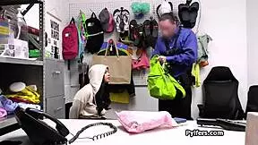 Mall officer eats out big tit suspect's gorgeous pussy