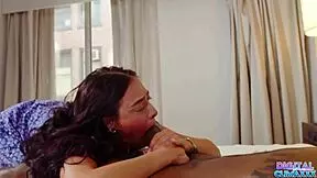 young teen girlfriend rides black lover in cowgirl after street bandit encounter