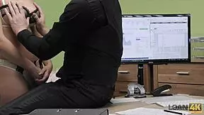 loan4k agent: 'can't wait to fuck blanche's cute pussy'