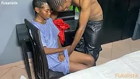 Petite Teen Sneaks BBC with Stepbrother at Home