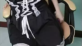 ninew thai fingers herself in cosplay