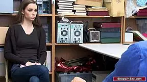 Teen Babe Sucks Officer Deep