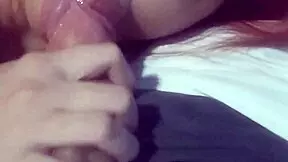 she came, but i kept sucking that cum-covered cock