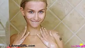 I was this alluring blonde teen, washed up at the casting call, and my father in law interviewd me for lesbian solo