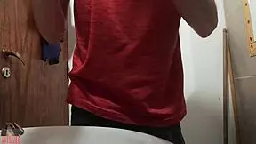 i treated myself to a juicy lubed jerk off session at work with my monster cock