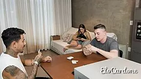 Cuckold loses wife at game table and asks to watch her fucked